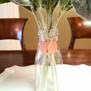 Little Lady Leather Teardrop Earrings